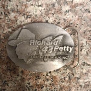 43 Silver Racing Belt Buckle